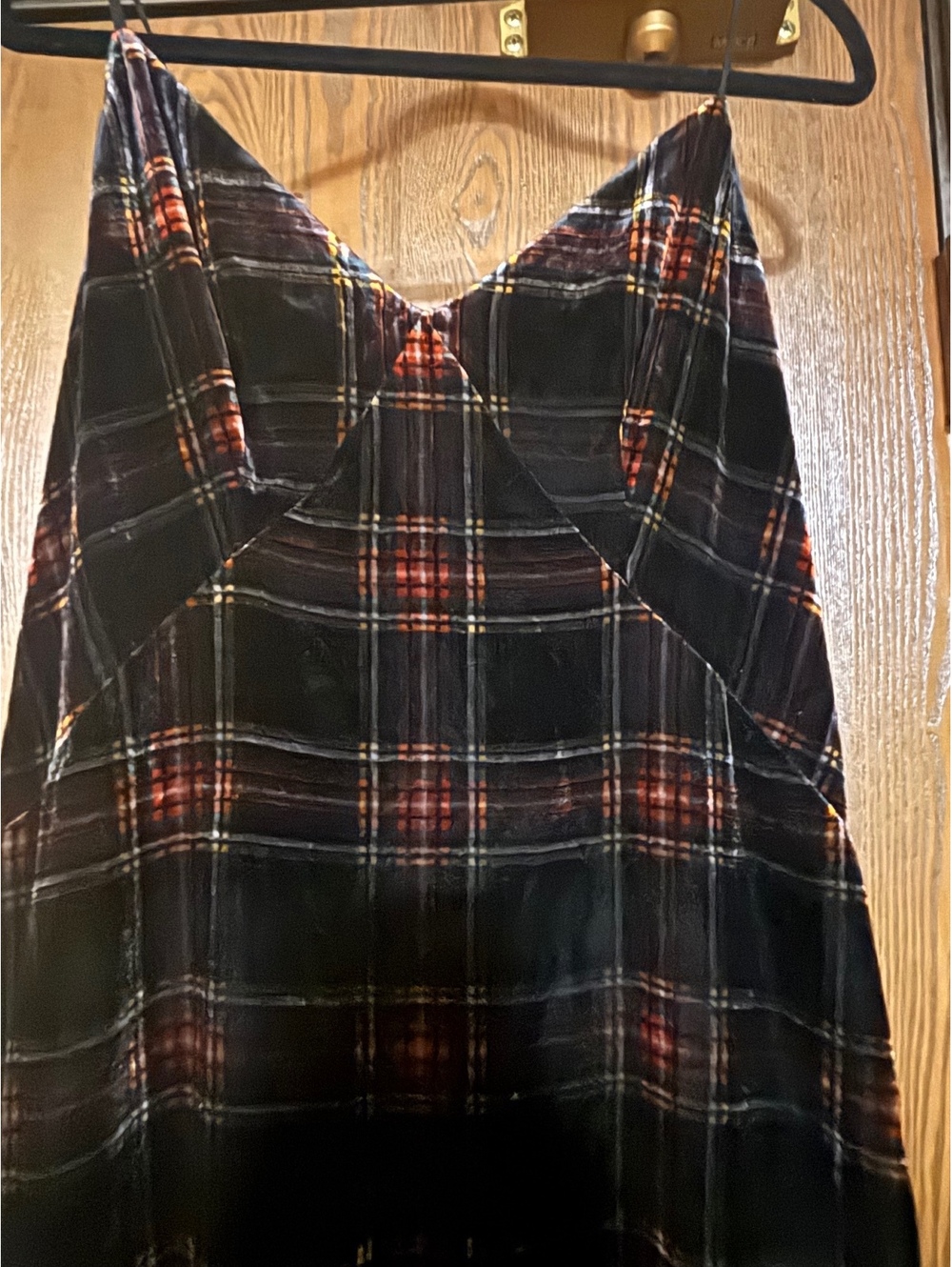 J Crew Plaid Velvet Strapless Fall Maxi Preppy Dress